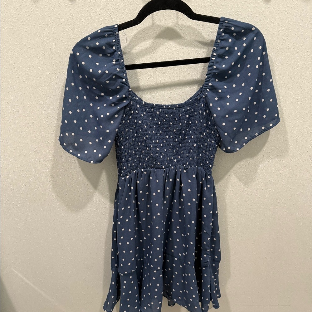 Abercrombie & Fitch Blue Polka Dot Women's Dress